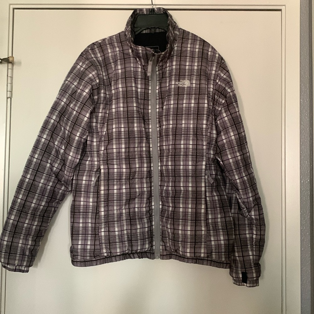 The North Face Womens Plaid Quilted Nylon Jacket